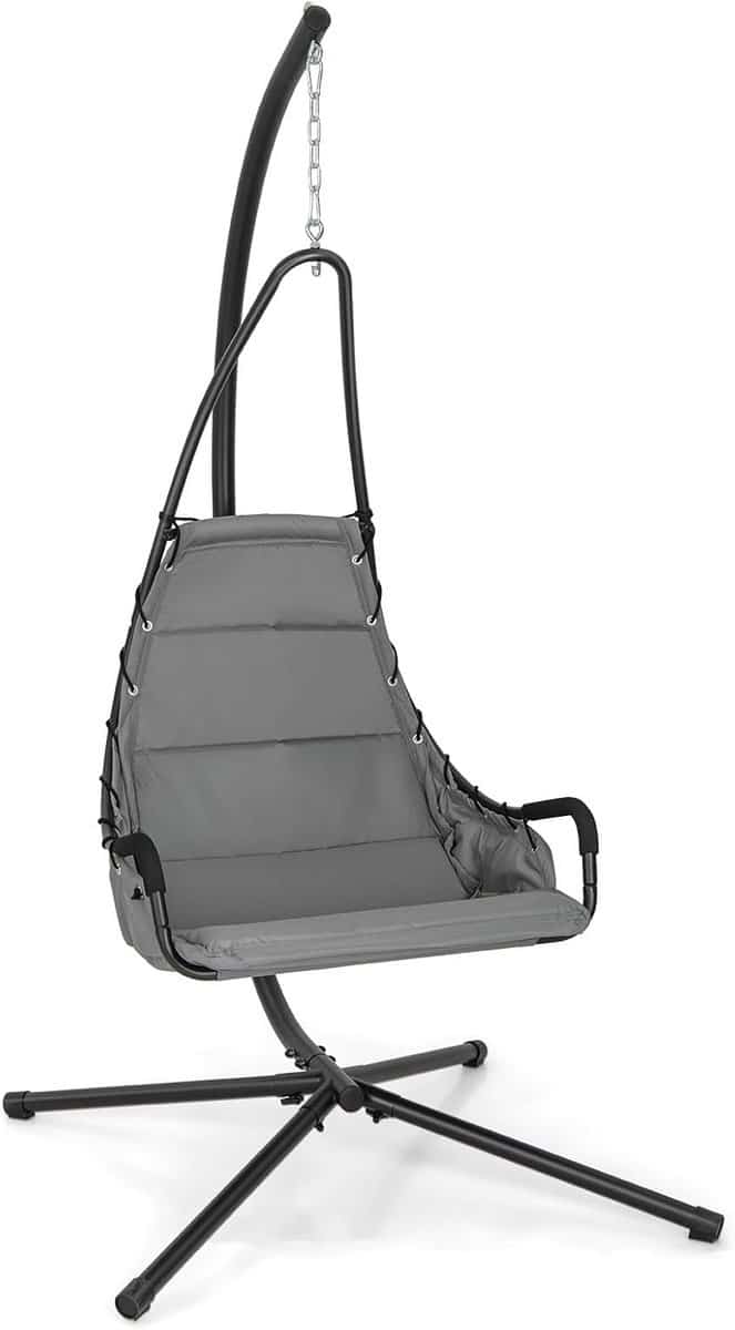 hangstoel met standaard egg chair cocoon loungestoel