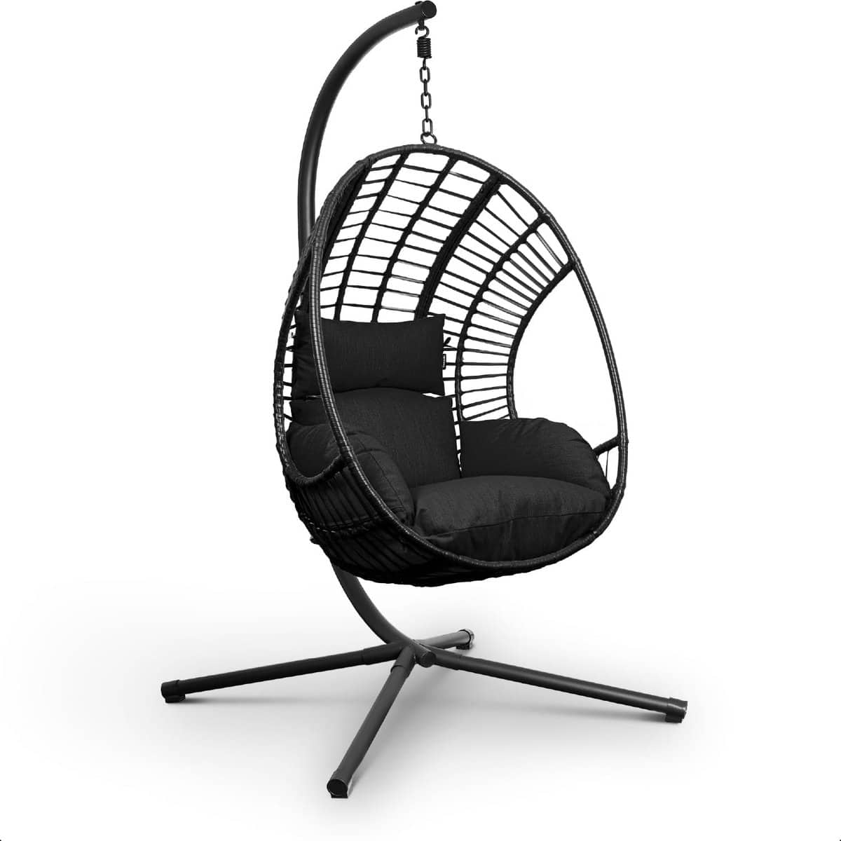 hangstoel met standaard egg chair cocoon relaxplek