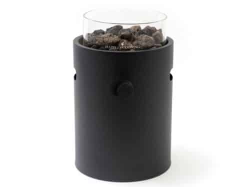 Happy Cocooning Lumi Steel tafelbrander rond 21xH37 cm Nordic Black