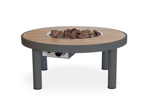 Happy Cocooning Riviera vuurtafel 80 cm rond antraciet