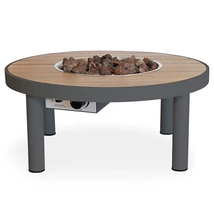 happy cocooning riviera vuurtafel 80 cm rond antraciet