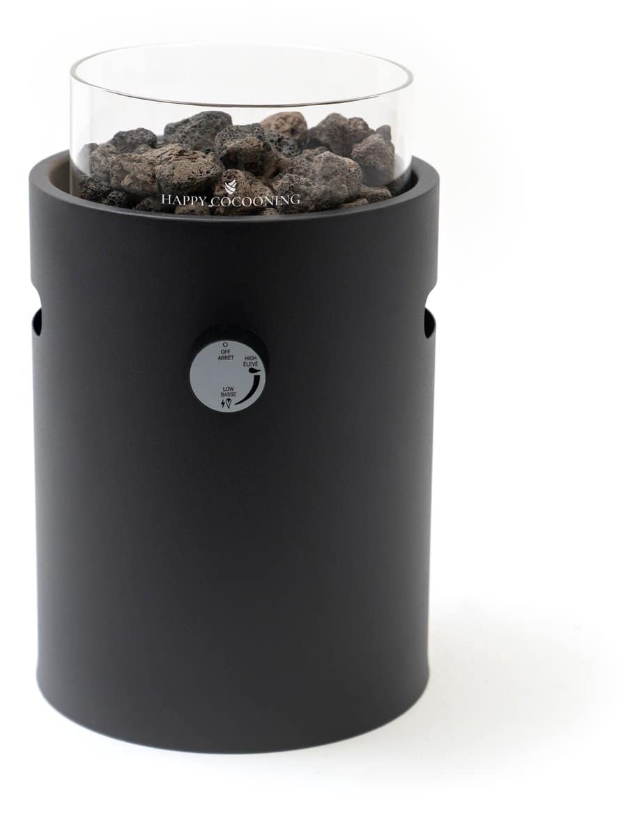 happy cocooning tafelbrander lumi steel nordic black Ø 21.5