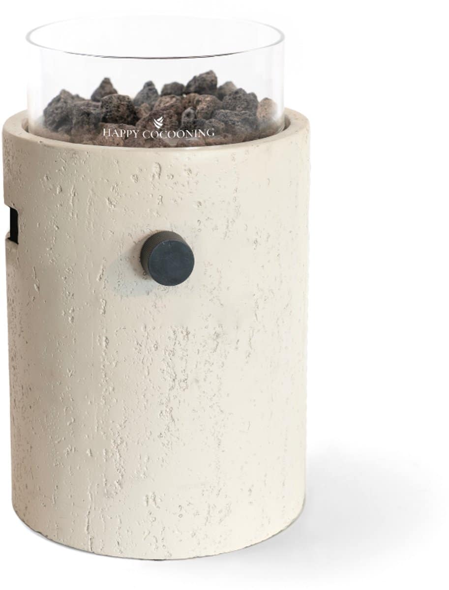 happy cocooning tafelbrander lumi stone travertin Ø 21.5 x