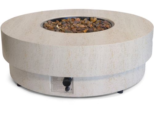Happy Cocooning Vuurtafel Estate Round 105 Travertin - Composiet