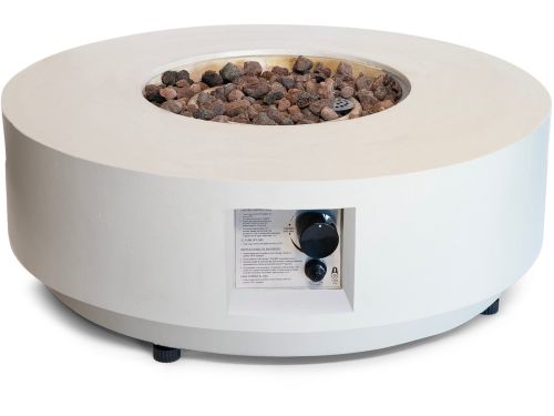 Happy Cocooning Vuurtafel Estate Round 76 Oyster - Composiet