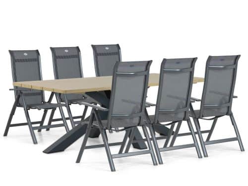 Hartman Alice/Azzurro 220 cm dining tuinset 7-delig