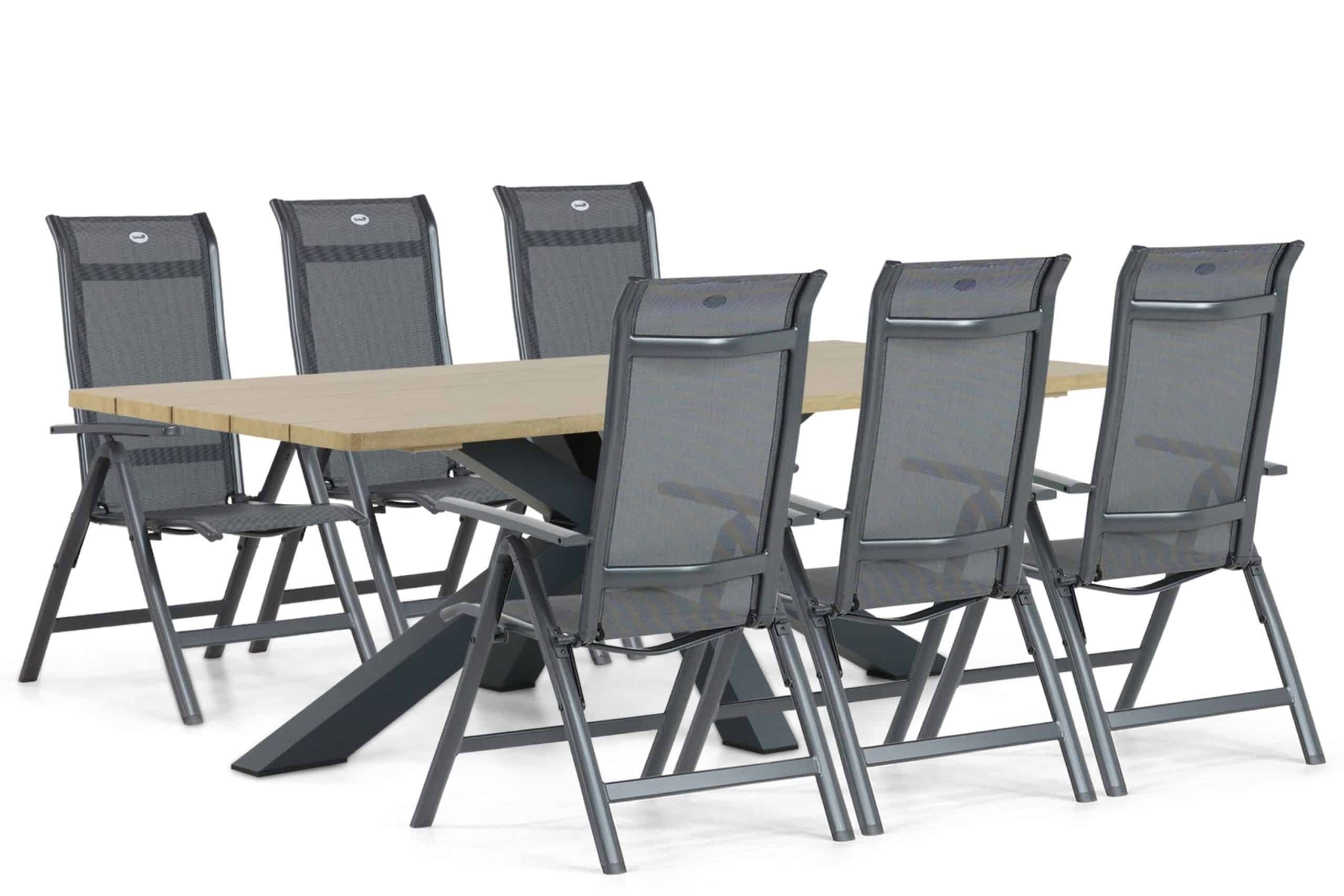 hartman alice/azzurro 220 cm dining tuinset 7 delig