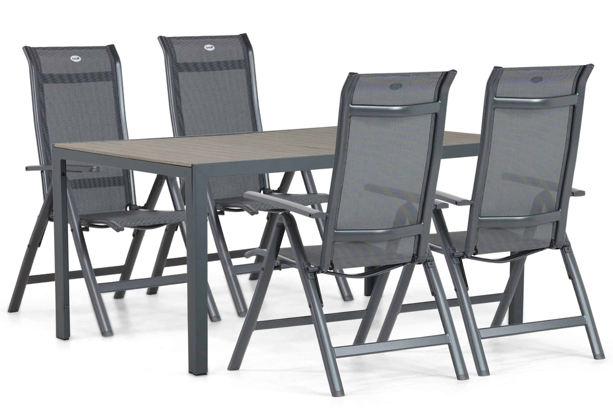 hartman alice/solare 160 cm dining tuinset 5 delig