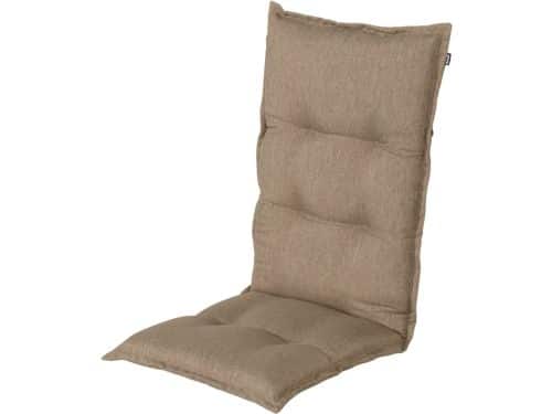 Hartman Bahama taupe - hoge rug tuinkussen - 123x50x10cm