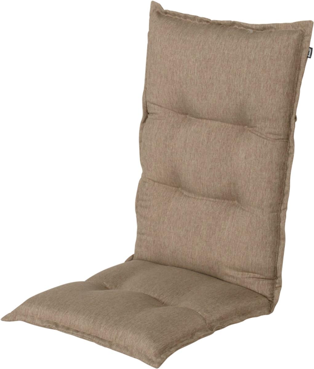 hartman bahama taupe hoge rug tuinkussen 123x50x10cm