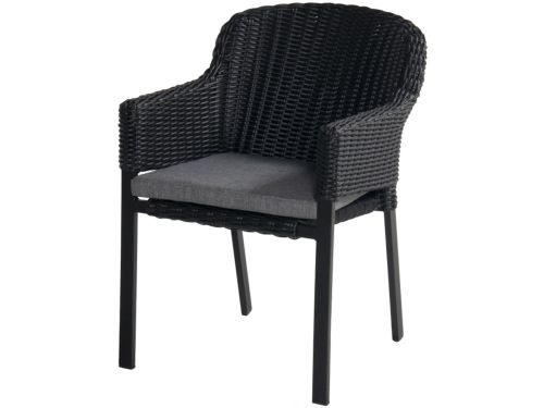 Hartman Cairo stapelbare tuinstoel - Zwart
