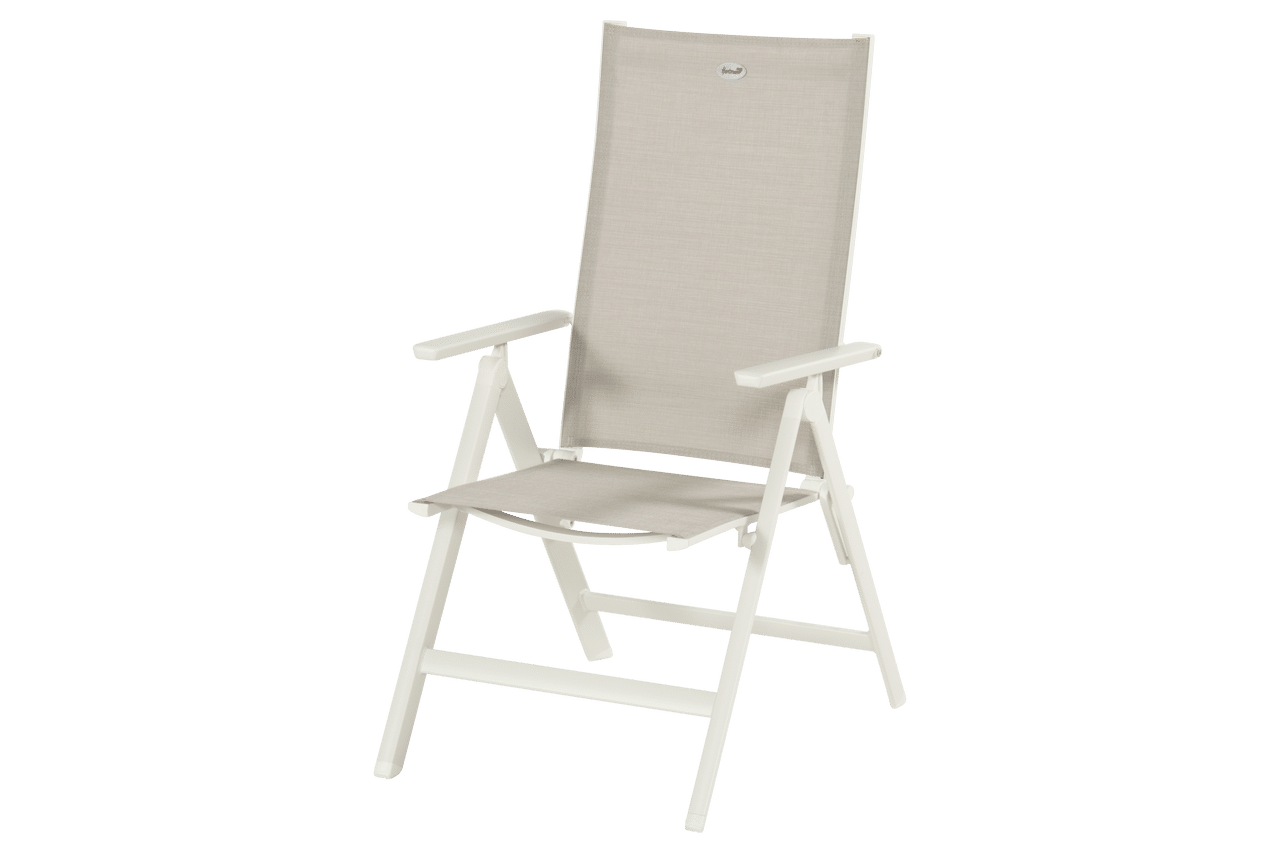 hartman napoli verstelbare tuinstoel sand beige