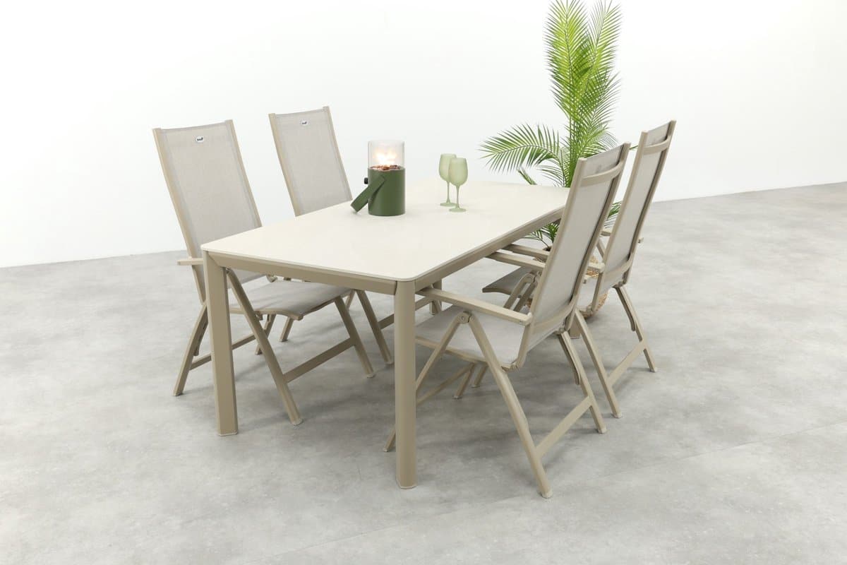 hartman roma/kyra verstelbare tuinset voor 4 personen 180×90 cm.
