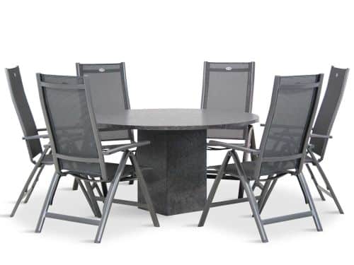 Hartman Royal Club/Graniet 140 cm dining tuinset 5-delig