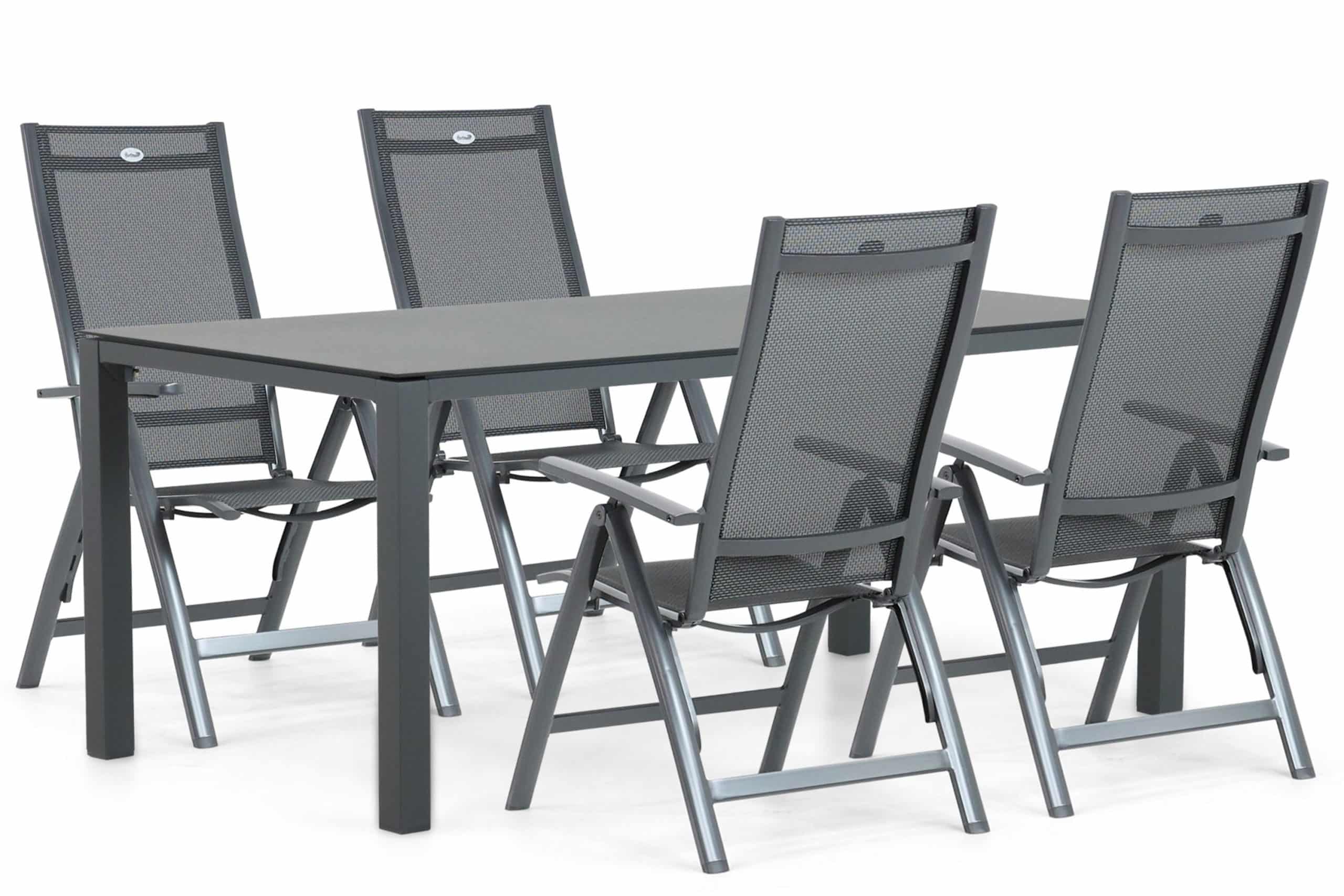 hartman royal club/mateo 180 cm dining tuinset 5 delig