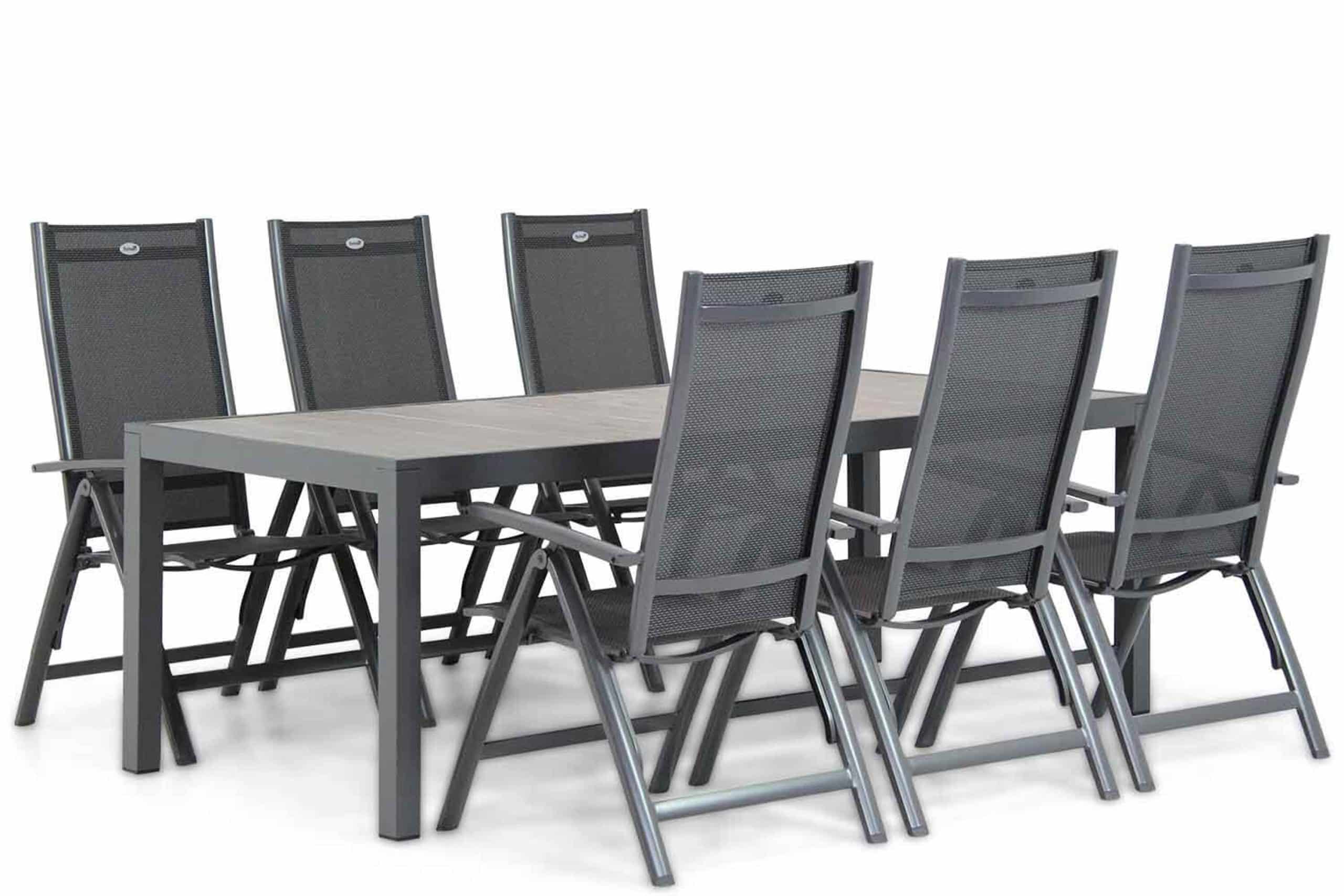 hartman royal club/residence 220 cm dining tuinset 7 delig