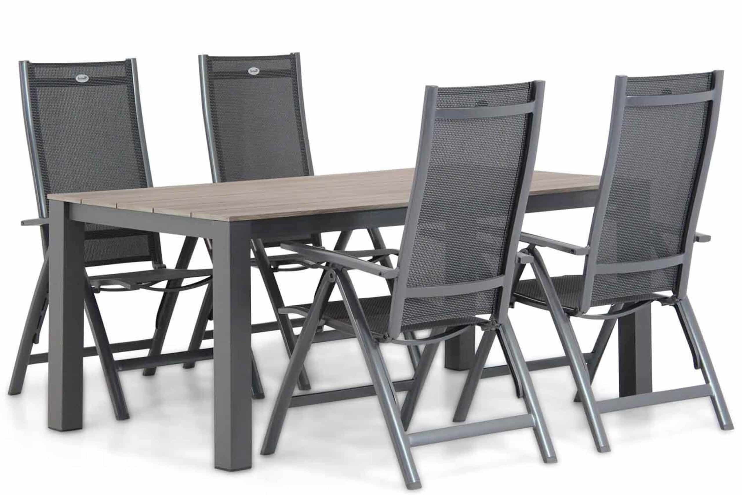 hartman royal club/valley 180 cm dining tuinset 5 delig