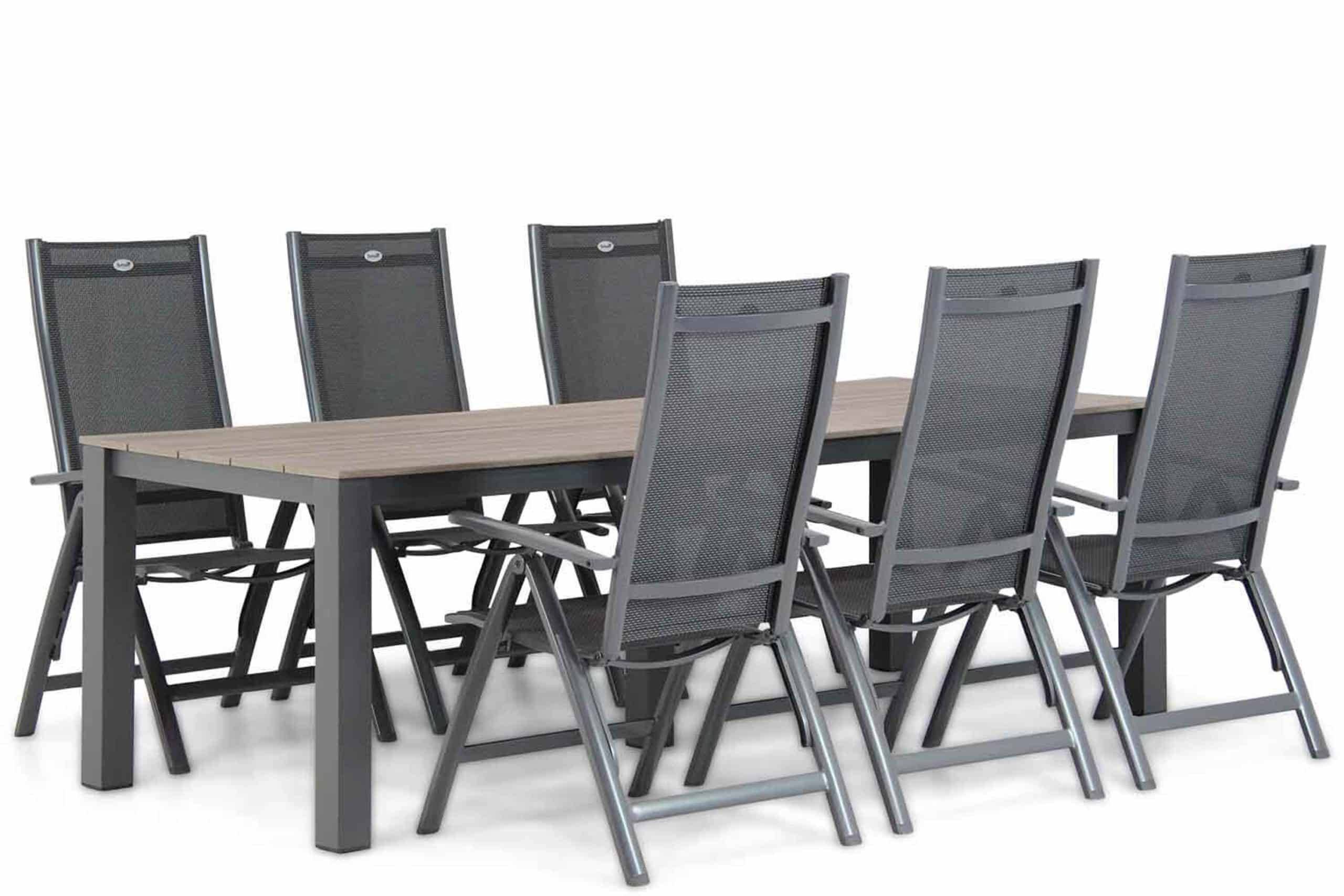 hartman royal club/valley 240 cm dining tuinset 7 delig