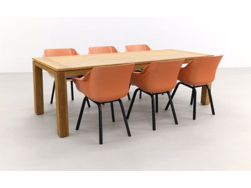 Hartman Sophie Element Terra/Rome brown 240 cm. tuinset - 7-delig