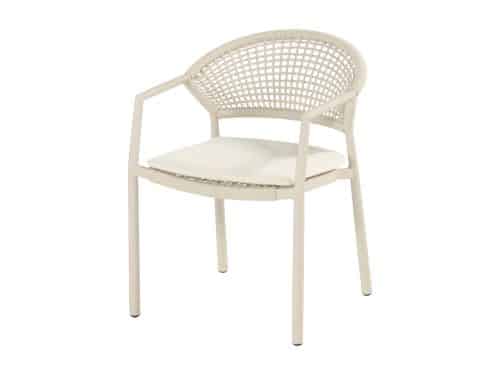 Hartman Taragona stapelbare dining tuinstoel sand