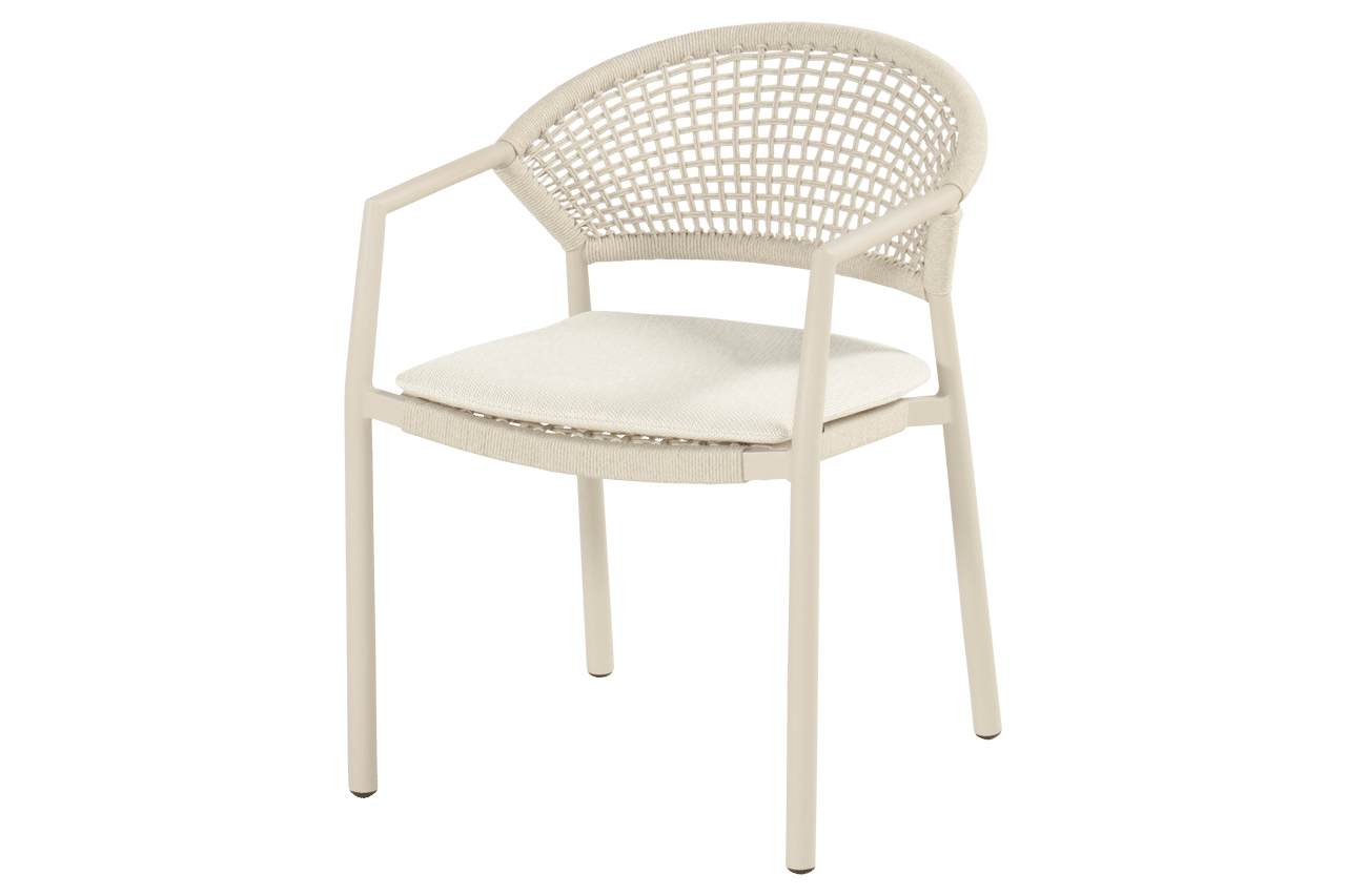 hartman taragona stapelbare dining tuinstoel sand