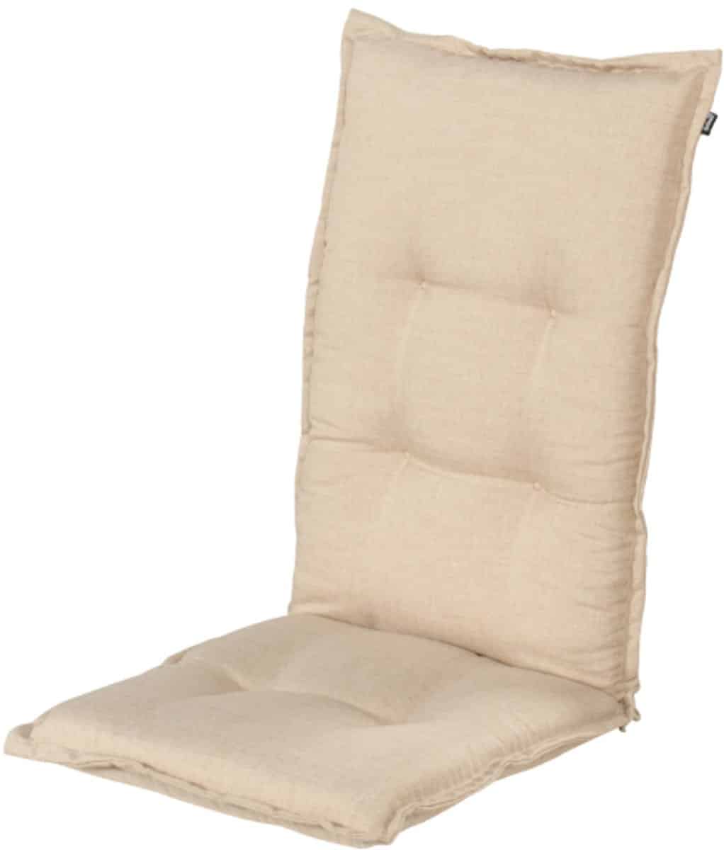 hartman tuinkussen bahama beige hoge rug 123x50x10cm