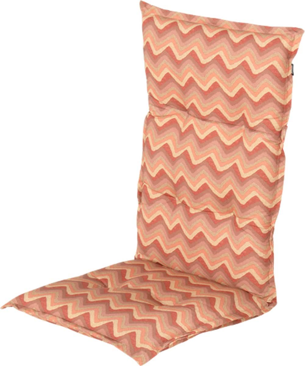 hartman tuinstoel kussen donna coral print 123x50x10cm