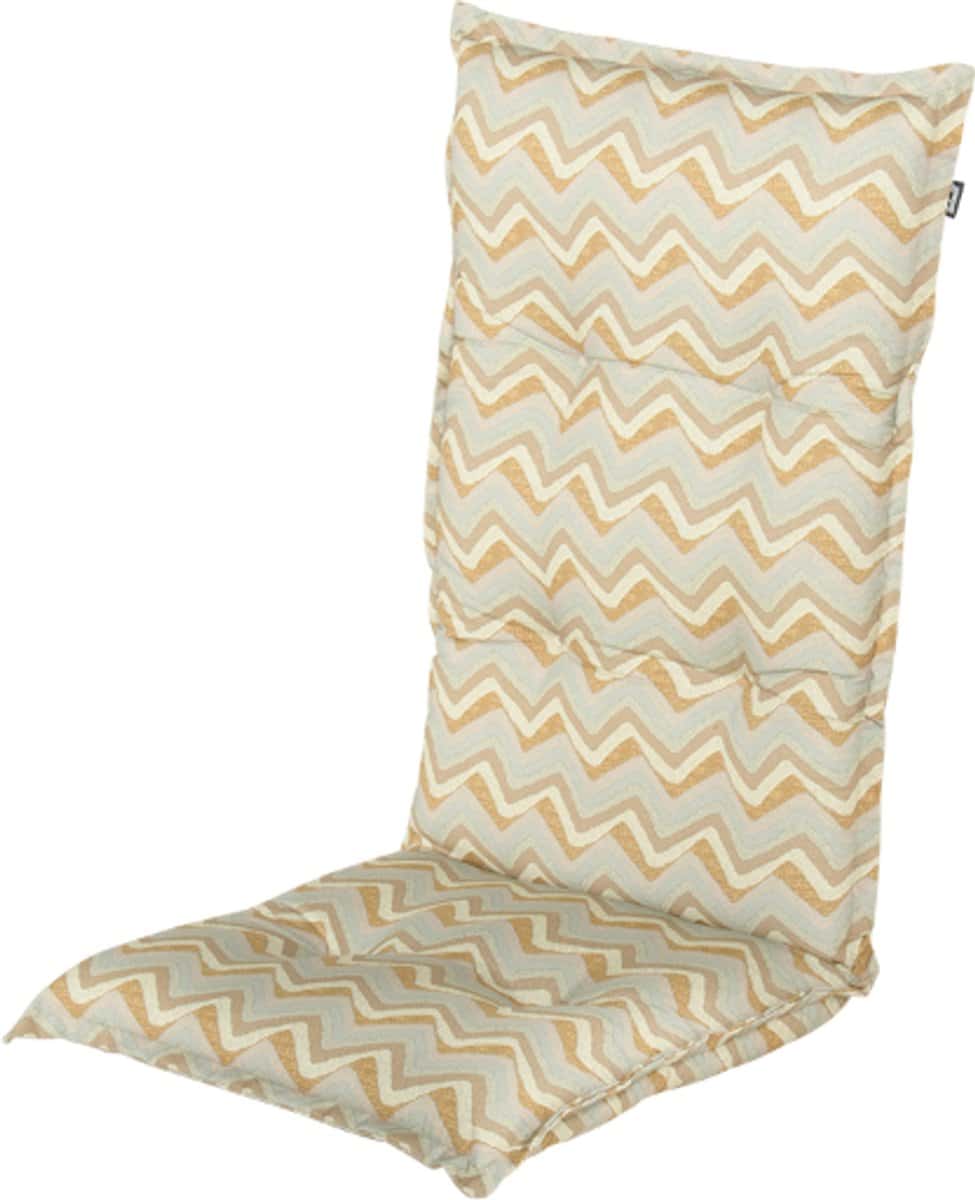 hartman tuinstoel kussen donna grey print 123x50x10cm