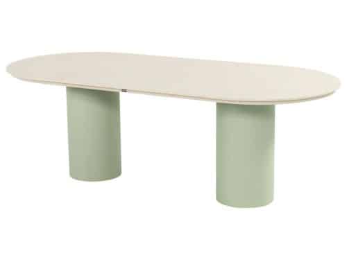 Hartman Valencia ovaal tuintafel 220x100 soft green