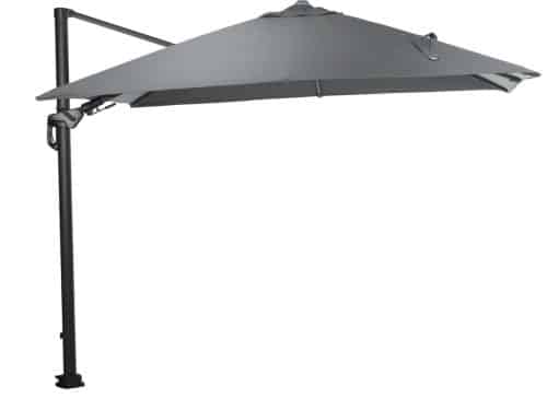 Hawaii Lumen parasol - donkergrijs doek - incl. 90 kg