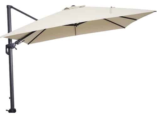 Hawaii parasol - 3x3 m - ecru doek - incl.