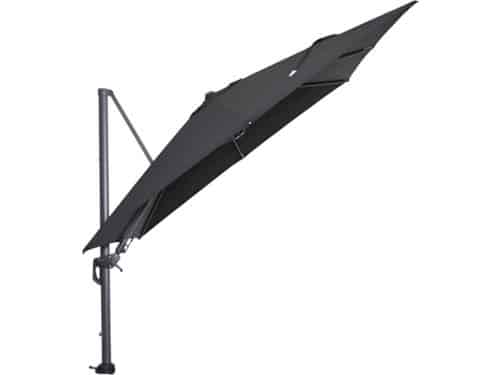 Hawaii parasol - 3x3 m - zwart doek - inclusief