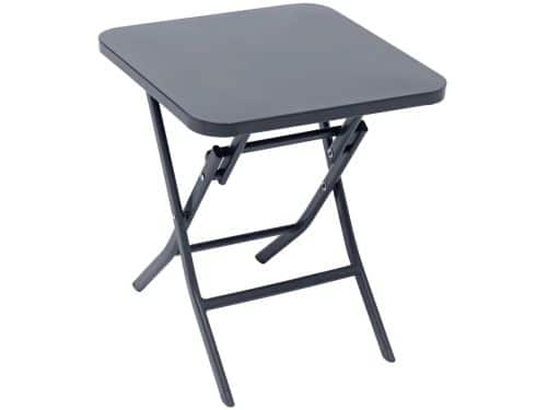 Hesperide Bijzettafel/tuin tafel Oase - metaal - donkergrijs - 40