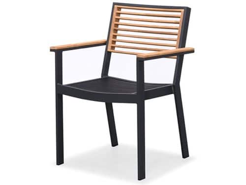 Higold York - armstoel - aluminium frame - teak rugdeel