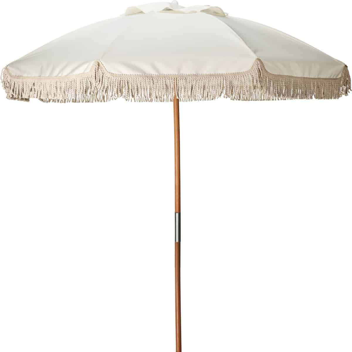 hixa parasol houten paal stokparasol beige