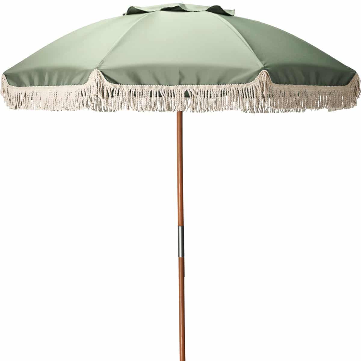 hixa parasol houten paal stokparasol groen