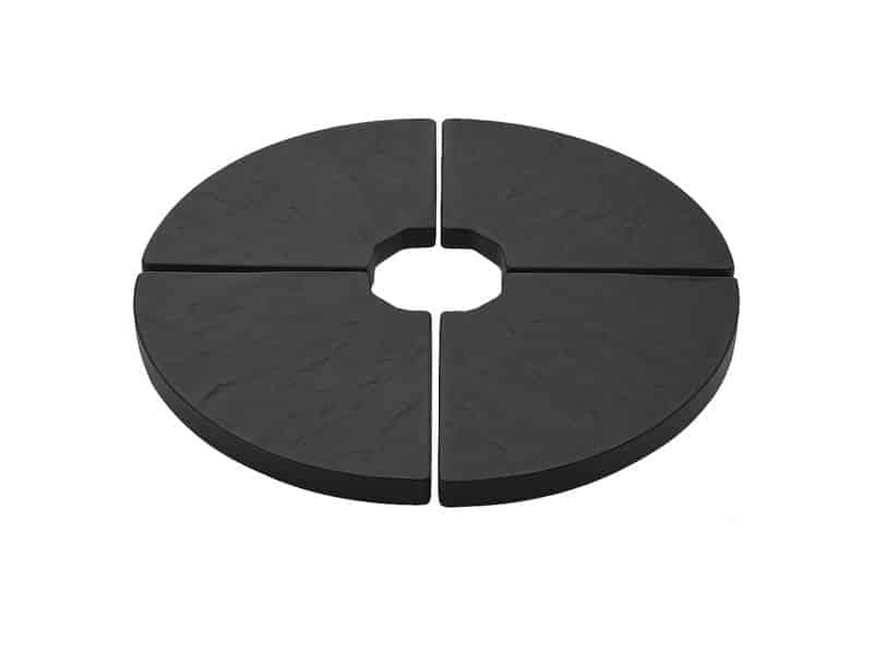 HIXA Parasoltegels - Beton Gevuld - Parasolvoet - Rond