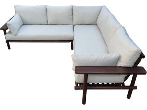 Hoek loungeset Lagoon Acacia Vintage - Donkere Teak Look