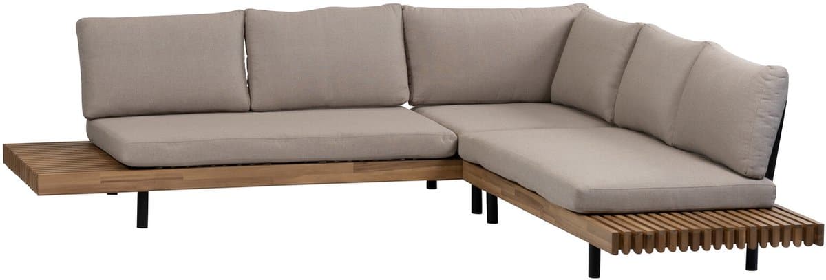 hoek loungeset lissabon 4 delig | sand | incl. 2 aiko