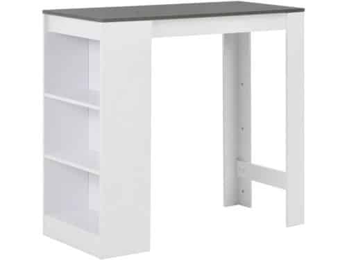 Hoge Bartafel met 3-laags Opbergrek 110x50cm - Ideaal voor Kleine