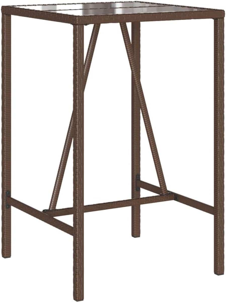 hoge binnentafel/bartafel van poly rattan tuinmeubel