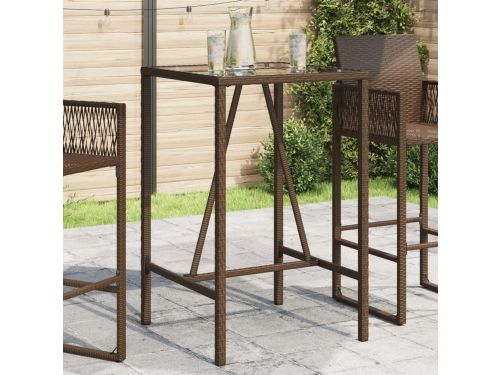 Hoge Binnentafel/Bartafel van Poly Rattan - Tuinmeubel