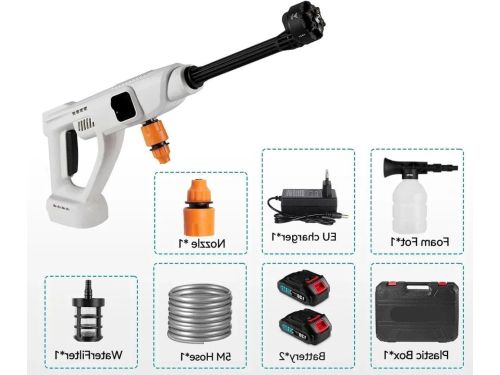 Hogedrukreiniger - Terrasreiniger - Accu - Elektrische Waterdrukspuit - 100Bar