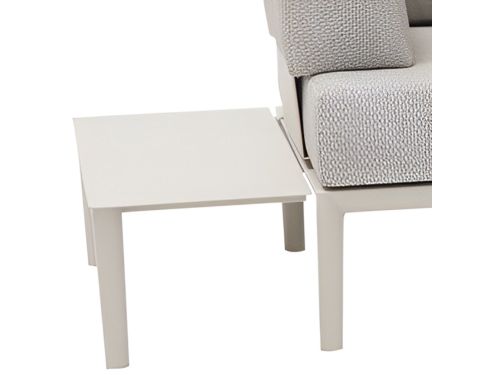 Hong Kong bijzettafel 74x32xH25 cm aluminium latte