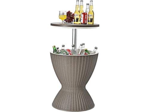 Hoogte verstelbare 3-in-1 ijskoeler en bartafel voor buiten