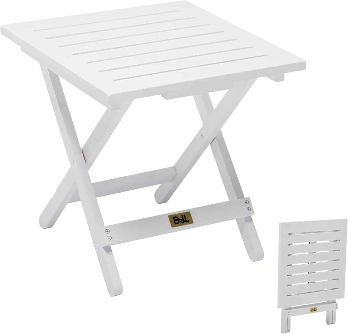 houten bijzettafel klaptafel stevige opvouwbare terrastafel voor buiten