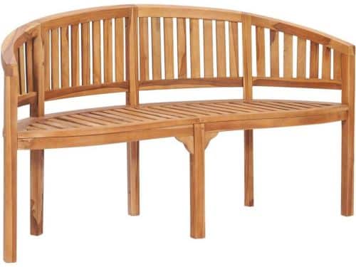 Houten Buitenbank Tuinbank Parkbank Massief Teakhout 151 cm Breed