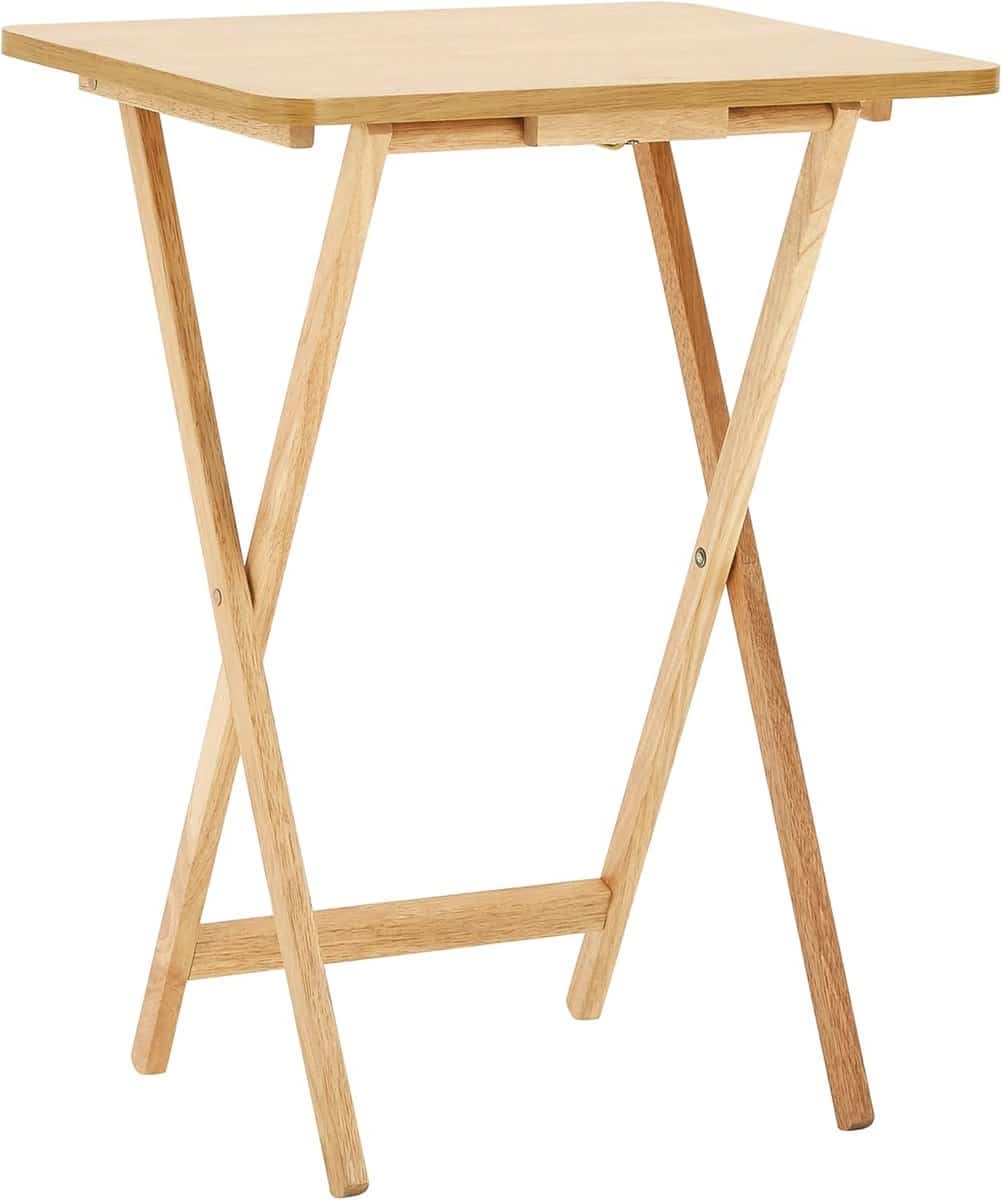 houten klaptafel 49 x 39 x 65 cm lichtbruin