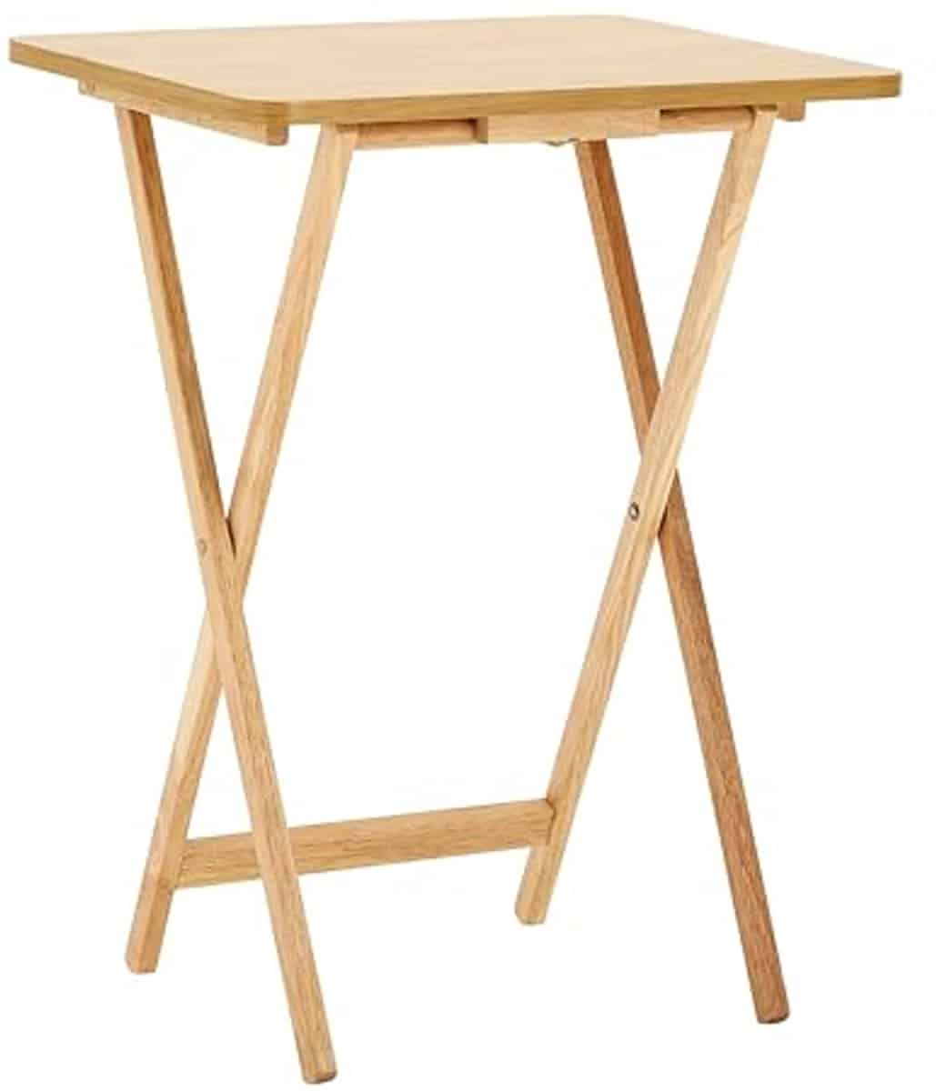 houten klaptafel 49 x 39 x 65 cm lichtbruin