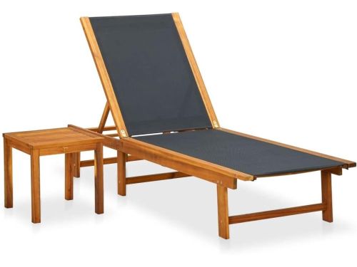 Houten Ligbed - Tuinstoel Ligstoel - Ontspannen Buiten - Inclusief